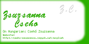 zsuzsanna cseho business card